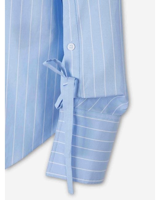 Dorothee Schumacher Blue Striped Shirt