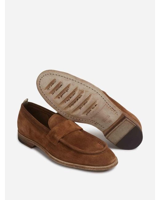 Officine Creative Brown Sound Moccasins 001 for men