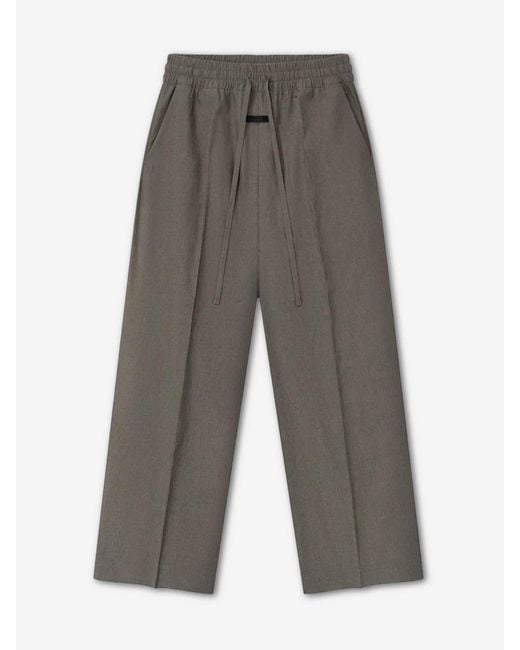 Fear Of God Gray Oxford Wide Leg Trousers for men