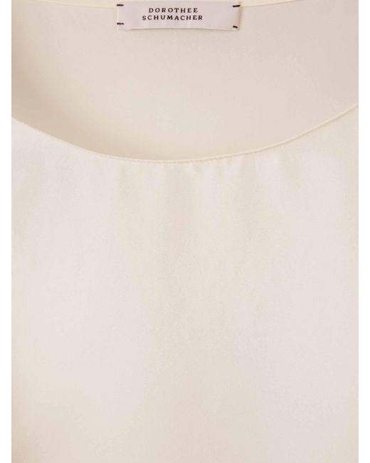 Dorothee Schumacher White Plain Silk Blouse