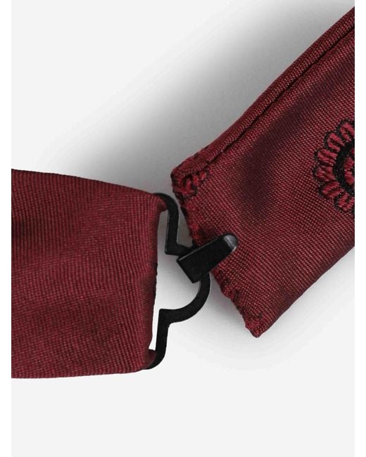 Petronius Purple Paisley Silk Bow Tie for men
