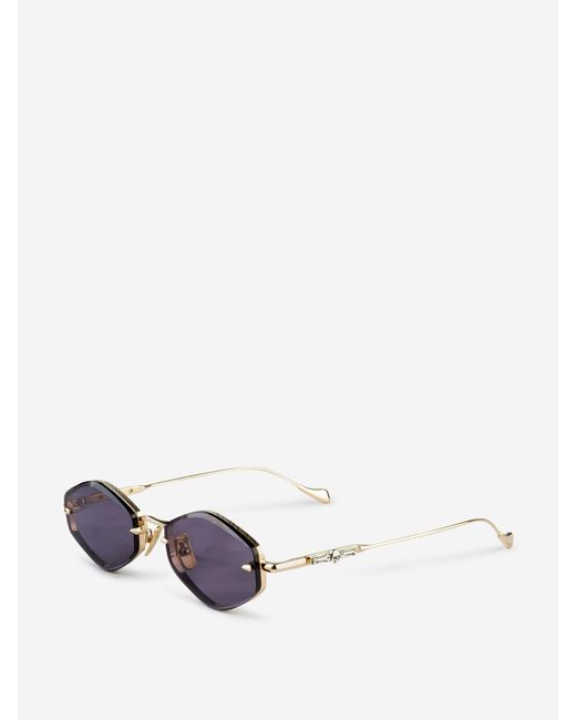 C.& G. The Great Frog Purple Oval Sunglasses for men
