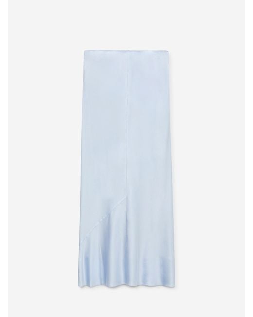 Dorothee Schumacher White Silk Midi Skirt