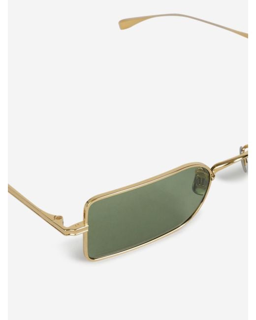 Eyevan 7285 Green Rectangular Sunglasses for men