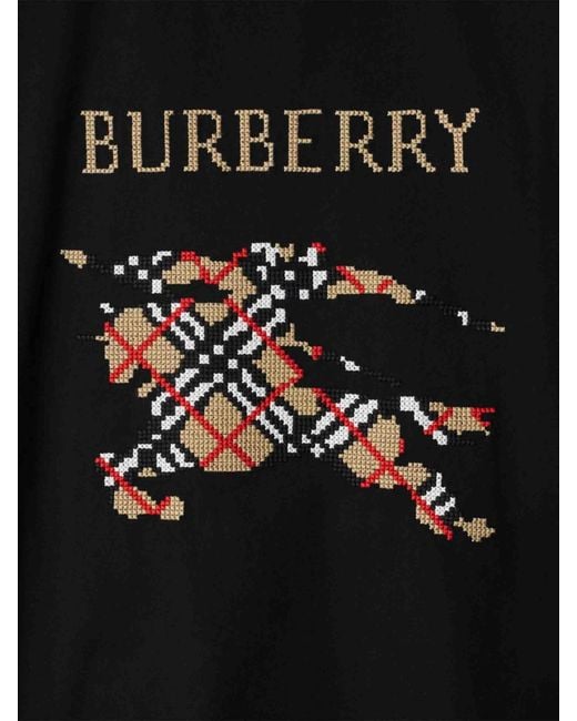 Burberry Black Knight Motif T-Shirt for men
