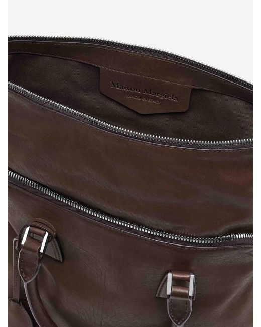 Maison Margiela Brown Loved To Death Medium 5Ac Bag for men
