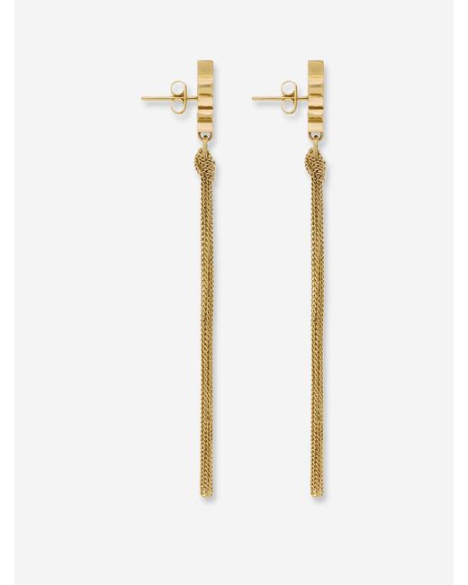 Boucles D'Oreilles Cassandre Saint Laurent en coloris White