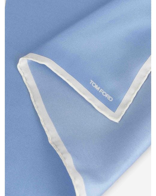 Tom Ford Blue Silk Pouch for men