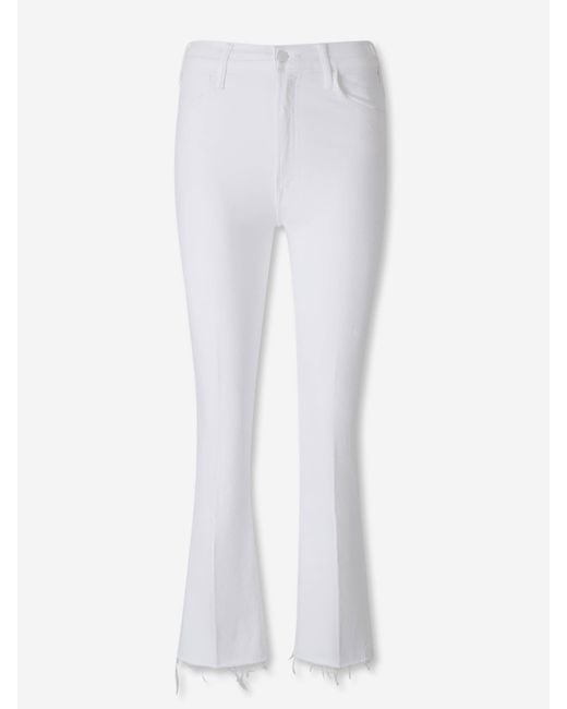 Jeans Flared Mother de color White