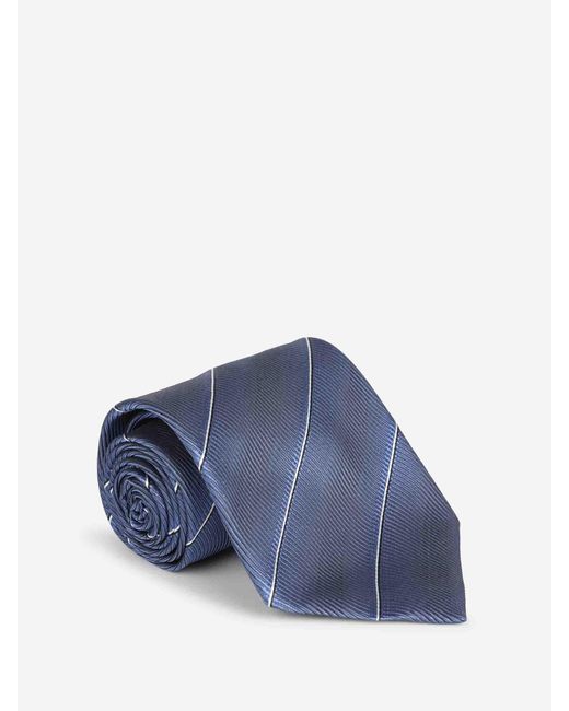 Tom Ford Blue Diagonal Stripe Tie for men