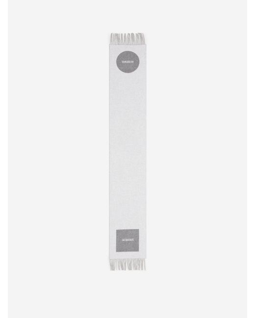 Jacquemus White Rond Carré Scarf