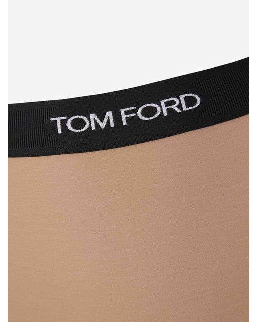 Short Modal Logo Tom Ford de color Black