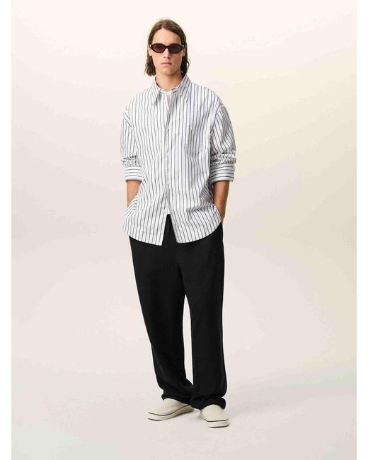 AMI Black Straight Joggers for men