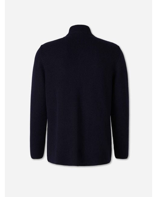 Lardini Blue Wool Cardigan for men