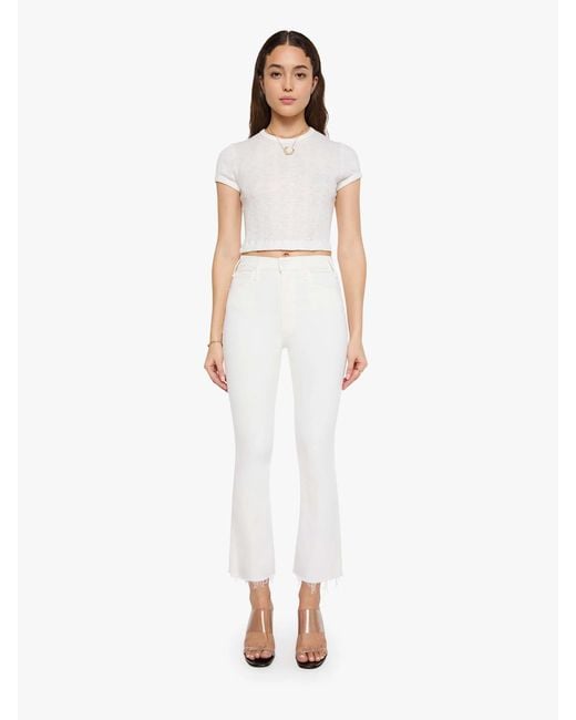 Jeans Flared Mother de color White