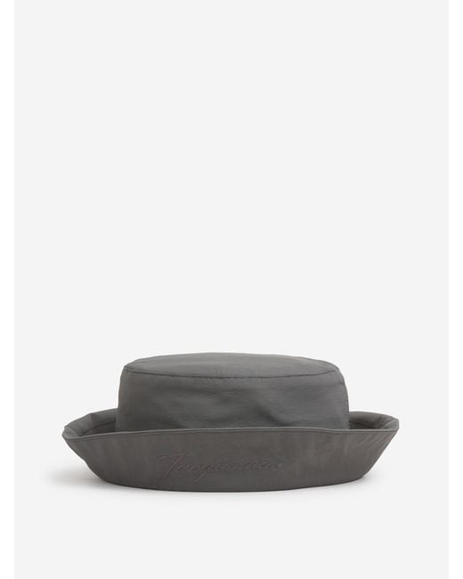 Jacquemus Gray Bob Baluchon Hat for men