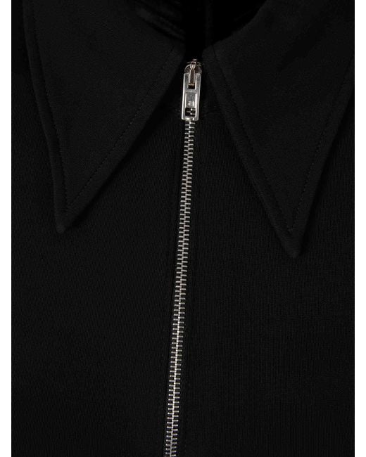 Alexander Wang Black Draped Shirt With Zipper
