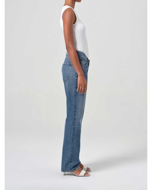 Agolde Blue Kelly V-Waist Jeans