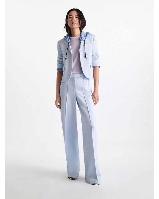 Dorothee Schumacher Blue Straight Wide Leg Trousers