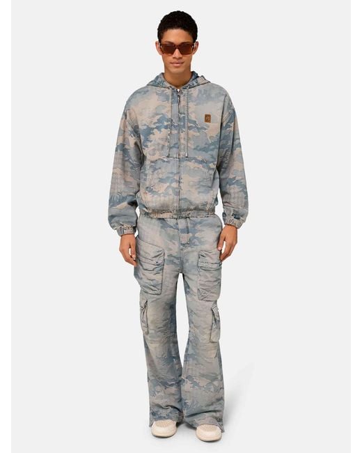 Amiri Blue Wide Leg Jeans Cargo for men