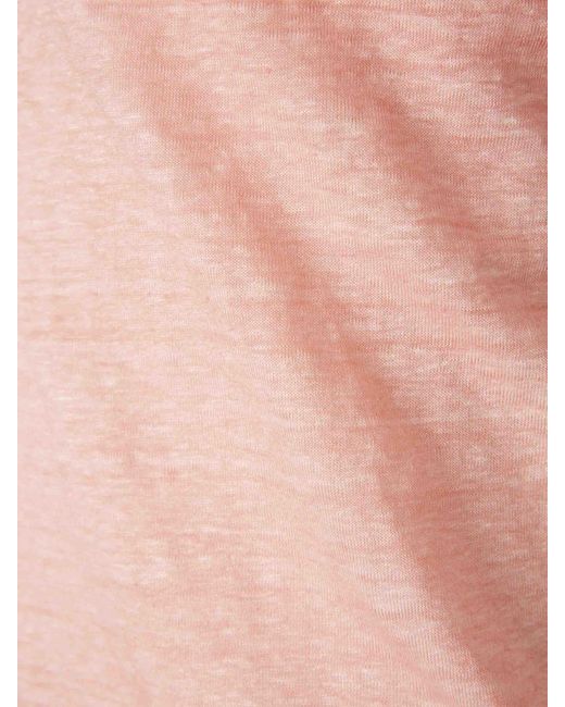 Santa Eulalia Pink Crew Neck T-Shirt for men