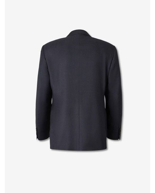 Canali Blue Straight Wool Suit for men