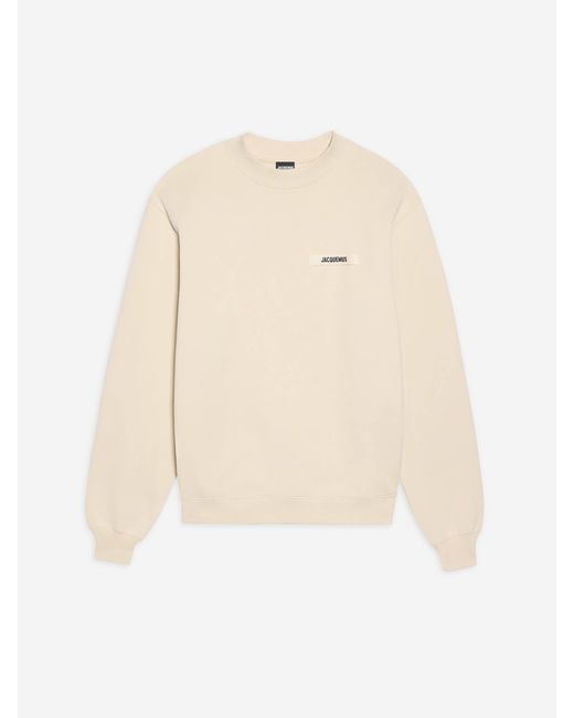 Jacquemus Gros Grain Sweatshirt in Natural für Herren