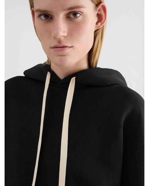 Jil Sander Black Cotton Hoodie for men