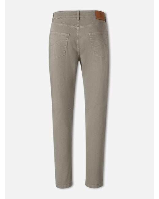 Brunello Cucinelli Gray Straight Leg Cotton Jeans for men