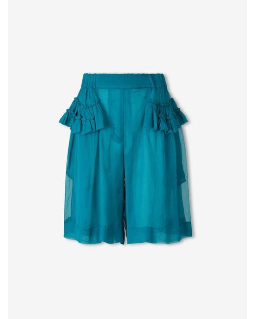Dries Van Noten Blue Pacuna Bermuda Shorts
