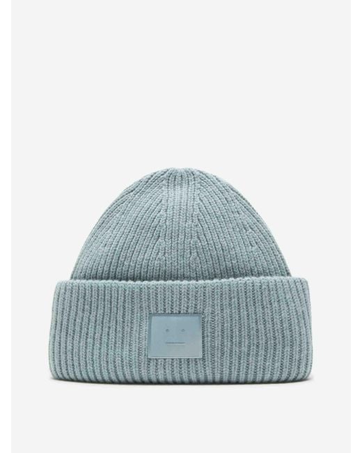 Gorro Punto Lana Acne de hombre de color Blue