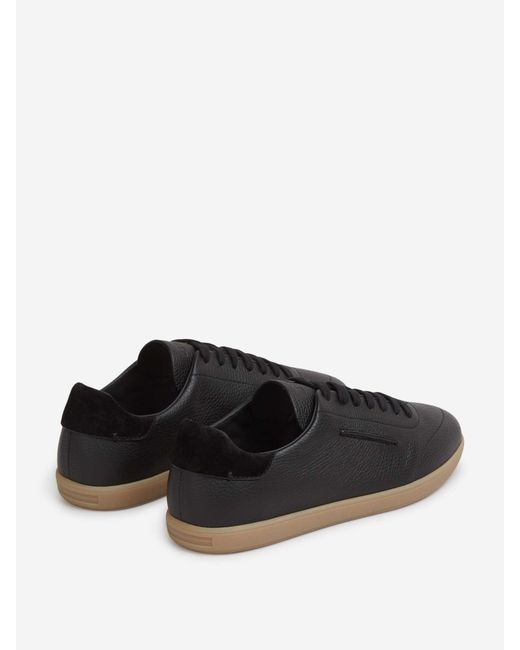 Zapatillas Deportivas Piel Zegna de hombre de color Black