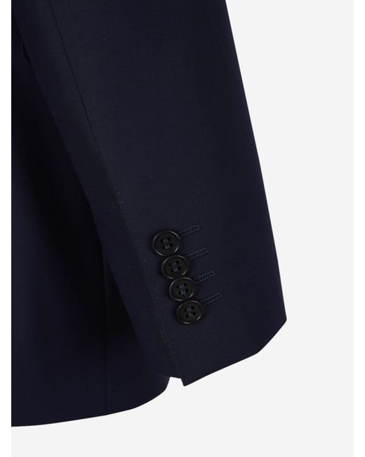 Canali Blue Milano Wool Suit for men
