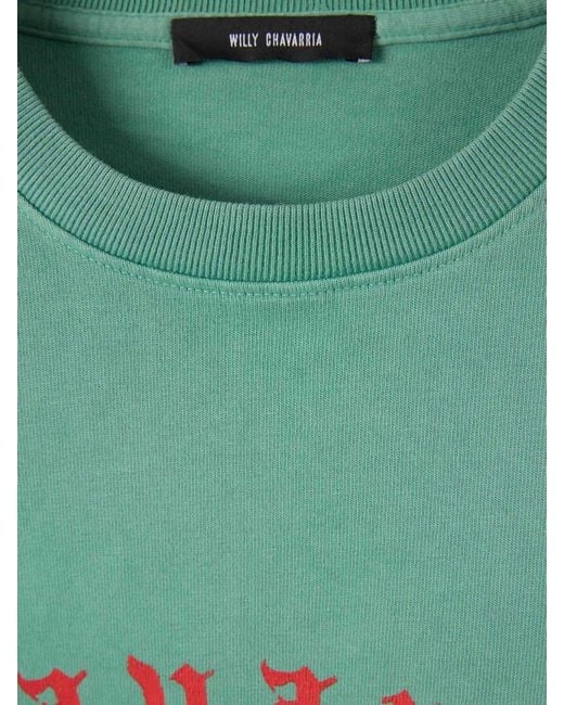 Willy Chavarria Green Community Center T-Shirt for men