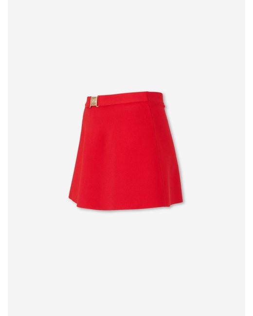 Cult Gaia Red Amoret Knit Skort