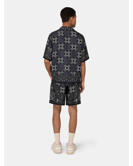 Bermudas Ma Check Amiri de hombre de color Gray