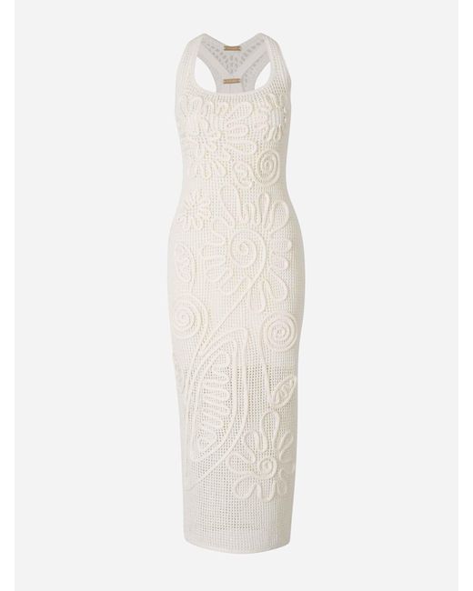 Cult Gaia White Nissa Knitted Dress
