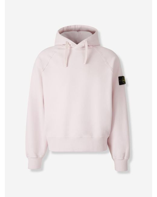 Sudadera Capucha Compass Stone Island de hombre de color Pink