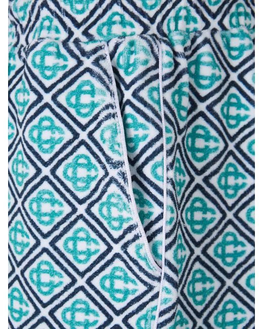 Bermudas Towelling Monogram Casablanca de hombre de color Blue