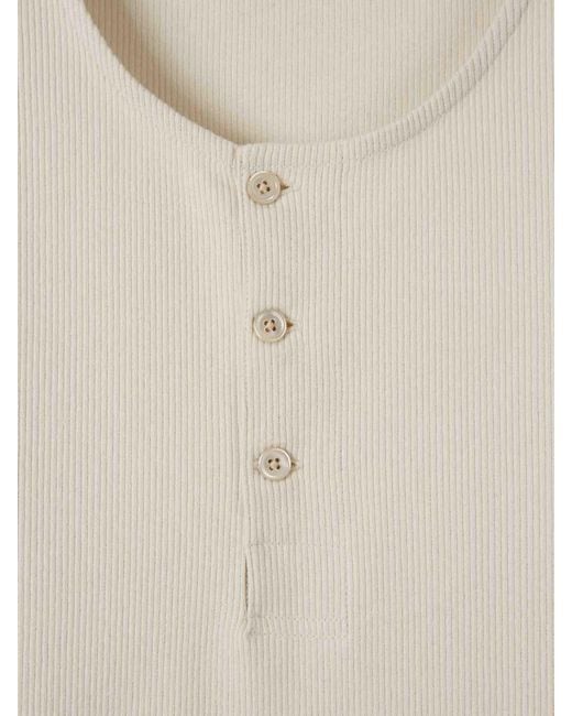 Lemaire White Long Sleeve T-Shirt for men