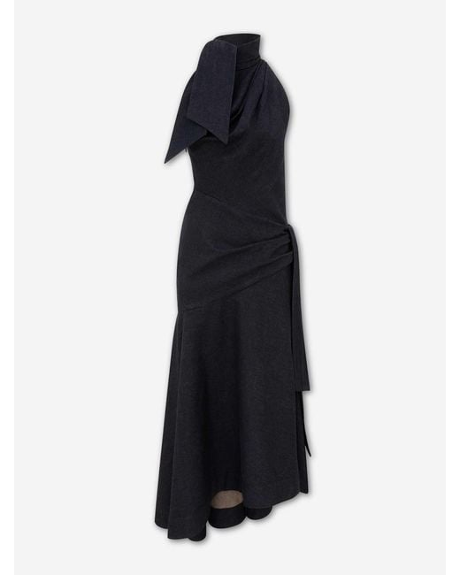 Zimmermann Blue Valiat Draped Dress