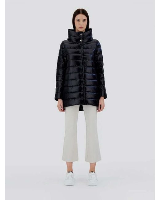 Herno Blue Amelia Short Puffer Jacket