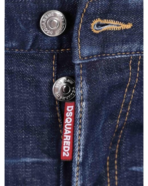 DSquared² Blue Slim Skater Jeans for men