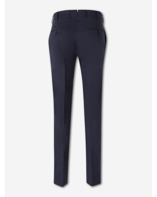 Incotex Blue Straight Chino Trousers for men