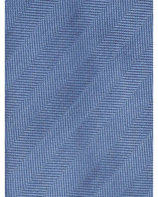 Petronius Blue Herringbone Pattern Tie for men