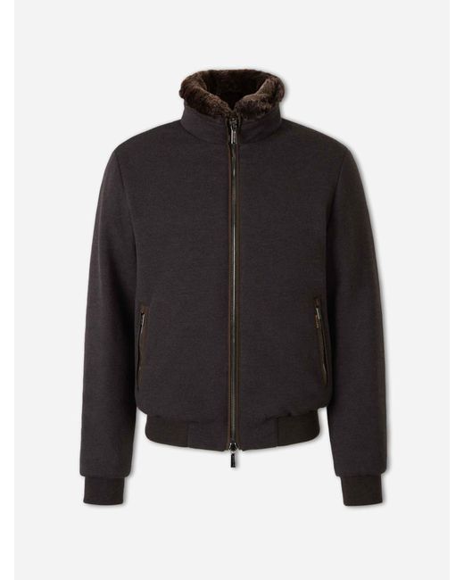 Moorer Black Bellati-Mrw Casual Jacket for men