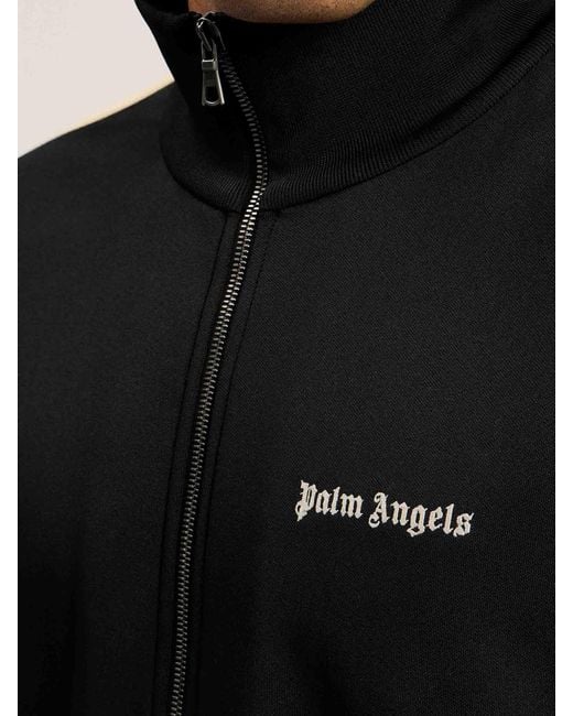 Palm Angels Black Logo Technical Jacket for men
