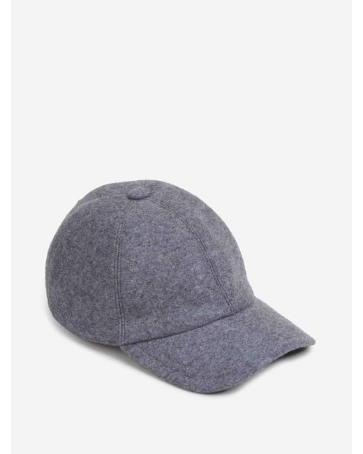 Fedeli Gray Cashmere Cap for men