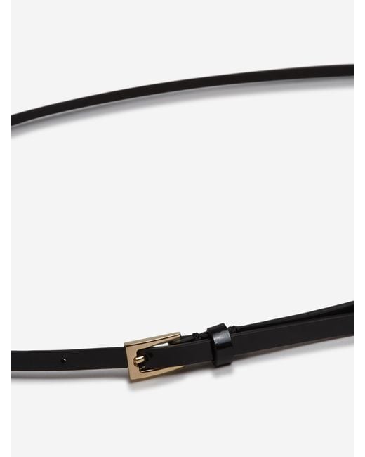Tom Ford White Needle Patent Leather Belt