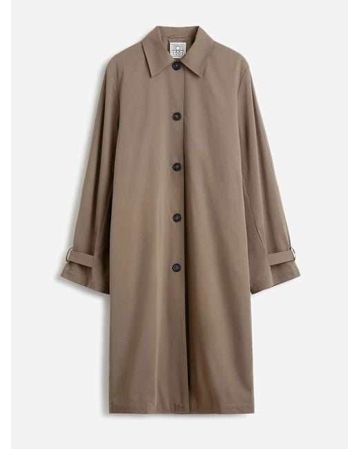 Totême Natural Long Cotton Trench Coat